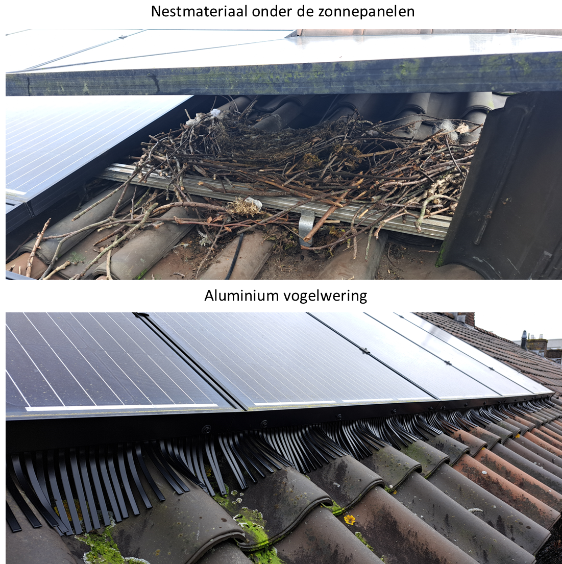 Aluminium vogelwering